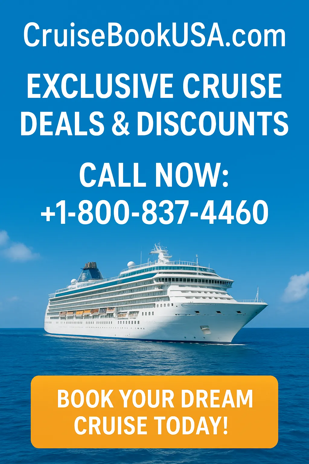 Exclusive cruise deals and discounts USA - CruiseBookUSA - Call +1-800-837-4460 for best rates